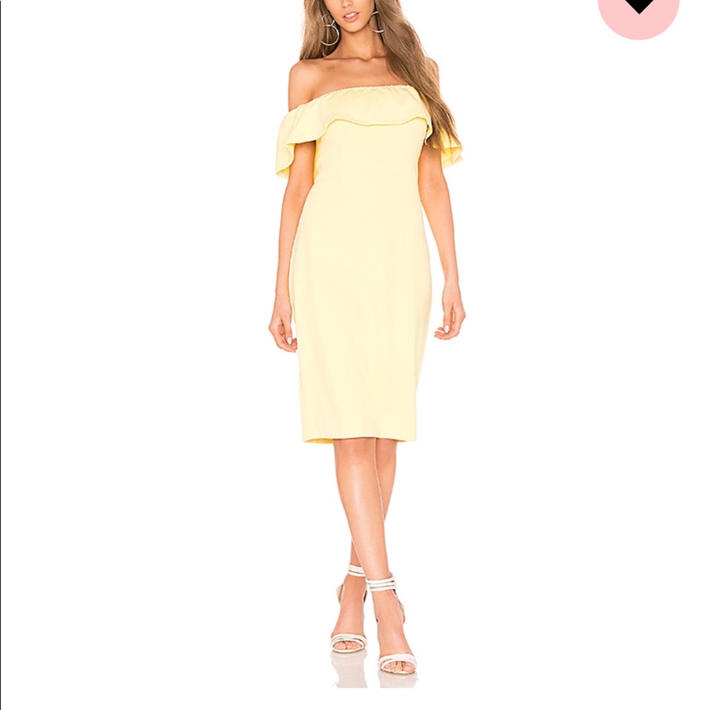 Off Shoulder Midi Bodycon Dress in Sundew